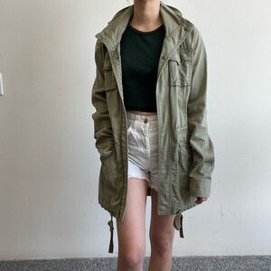 Abercrombie and Fitch Green Military Style Jacket